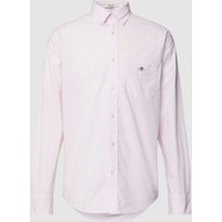 Gant Regular Fit Freizeithemd mit Vichy-Karo Modell 'POPLIN' in Rose, Größe M von Gant