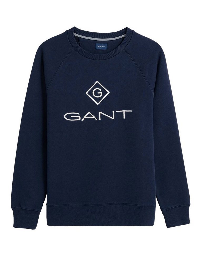 Gant Sweatshirt Herren Sweatshirt - Lock Up C-Neck Sweat, Sweater von Gant