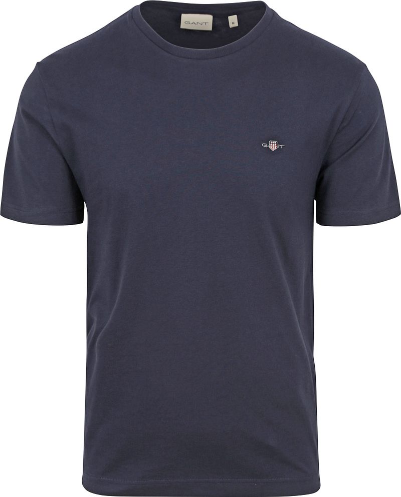 Gant T-shirt Shield Logo Navy - Größe XL von Gant