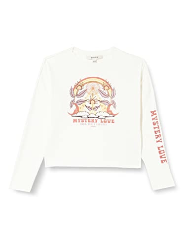 Garcia Kids Mädchen Long Sleeve T-Shirt, Off White, 152/158 von GARCIA DE LA CRUZ