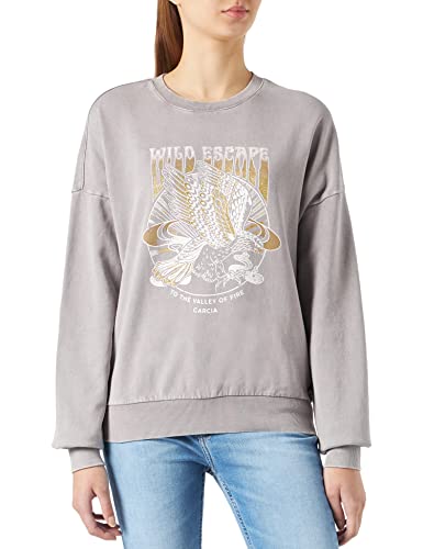 Garcia Damen O20062 Sweatshirt, Rock Grey, M von GARCIA DE LA CRUZ