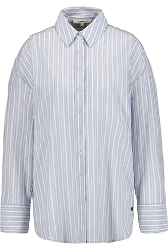 Garcia Damen Shirt Long Sleeve Bluse, Blue Grey, XL von GARCIA DE LA CRUZ