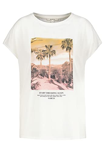 Garcia Damen Short Sleeve T-Shirt, Off White, L von GARCIA DE LA CRUZ