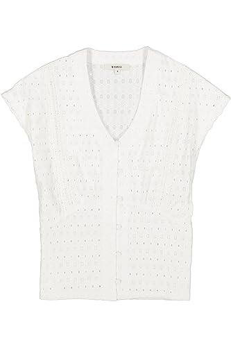 Garcia Damen Short Sleeve T-Shirt, Off White, L von GARCIA DE LA CRUZ