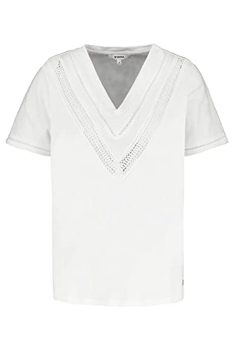 Garcia Damen Short Sleeve T-Shirt, Off White, XL von GARCIA DE LA CRUZ