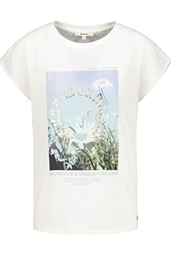 Garcia Damen Short Sleeve T-Shirt, Off White, XS von GARCIA DE LA CRUZ