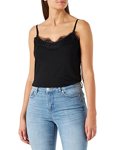 Garcia Damen Singlet Trägershirt/Cami Shirt, Black, L von GARCIA DE LA CRUZ