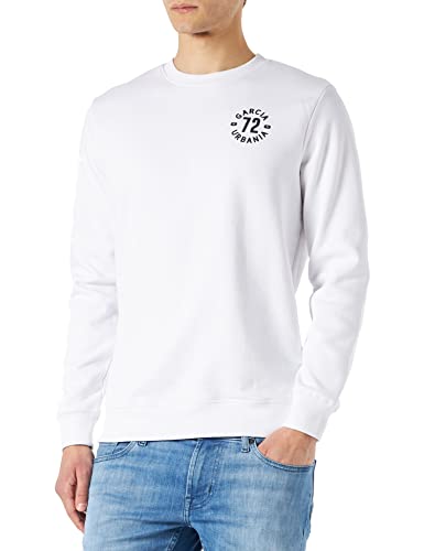 Garcia Herren O21065 Sweatshirt, White, L von GARCIA DE LA CRUZ