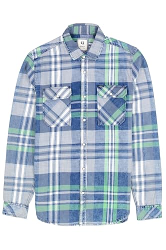 Garcia Herren Shirt Long Sleeve Hemd, Stone Blue, L von GARCIA DE LA CRUZ