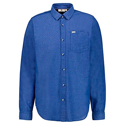 Garcia Herren Shirt Long Sleeve Hemd, Vibrant Blue, 3XL von GARCIA DE LA CRUZ