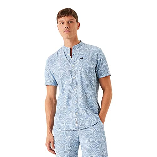 Garcia Herren Shirt Short Sleeve Hemd, Indigo, XL von GARCIA DE LA CRUZ