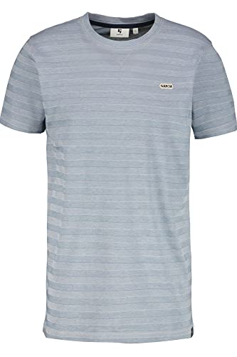 Garcia Herren Short Sleeve T-Shirt, Stone Blue, L von GARCIA DE LA CRUZ