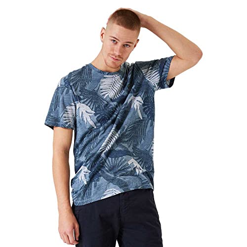 Garcia Herren Short Sleeve T-Shirt, Stone Blue, L von GARCIA DE LA CRUZ