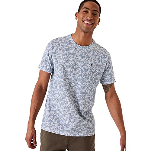 Garcia Herren Short Sleeve T-Shirt, Stone Blue, M von GARCIA DE LA CRUZ