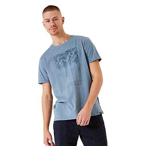 Garcia Herren Short Sleeve T-Shirt, Stone Blue, XXL von GARCIA DE LA CRUZ