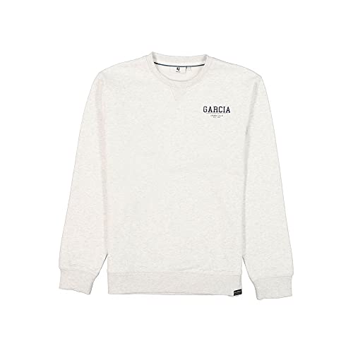 Garcia Herren Sweater Sweatshirt, Cream Melee, M von GARCIA DE LA CRUZ