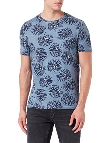 Garcia Herren U21202-19 T-Shirt, Oil Blue, S von GARCIA DE LA CRUZ