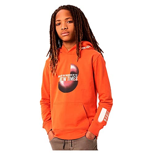 Garcia Jungen Sweater Sweatshirt, orange Rust, 128/134 von GARCIA DE LA CRUZ