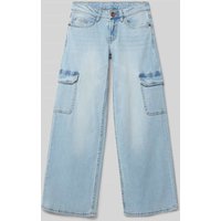 Garcia Loose Fit Jeans mit Cargotaschen in Hellblau, Größe 140 von Garcia