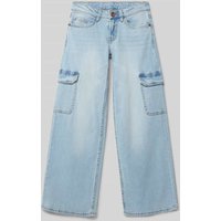 Garcia Loose Fit Jeans mit Cargotaschen in Hellblau, Größe 152 von Garcia