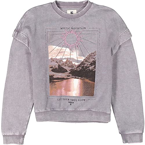 Garcia Mädchen J12662 Sweatshirt, Rock Grey, 128/134 von GARCIA DE LA CRUZ