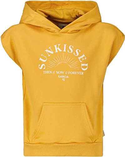 Garcia Mädchen Kapuzensweatshirt ärmellos, Größe:140/146, Farbe:Sunset Yellow von GARCIA