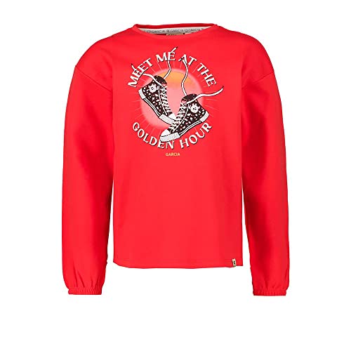 Garcia Mädchen Long Sleeve T-Shirt, Candy red, 116/122 von GARCIA DE LA CRUZ