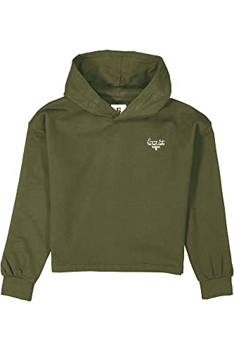 GARCIA Mädchen Sweatshirt mit Kapuze, Größe:128/134, Farbe:Olive von GARCIA