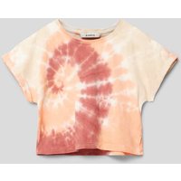 Garcia T-Shirt mit Allover-Print in Apricot, Größe 176 von Garcia