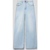 Garcia Wide Leg Jeans mit französischen Eingrifftaschen Modell 'Annema' in Hellblau, Größe 164 von Garcia