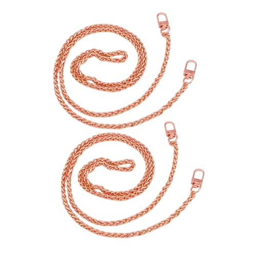 Garneck 2Stücke Handtaschen Kette Schulterriemen für Damen Langlebige Umhängekette DIY Zubehör für Crossbody Taschen Roségoldene Geldbörsen Ersatzkette Garneck 2Stücke Handtaschen Kette Schulterriemen für Damen Langlebige Umhängekette DIY Zubehör für Crossbody Taschen Roségoldene Geldbörsen Ersatzkette von Garneck