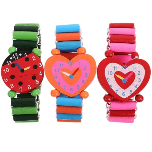Garneck 3er Set Holzspielzeug Kinderuhren Im Cartoon Stil Simulation Armbanduhr Für Ideale Für Jungen Und ädchen Buntes Design Perfekt Für Den Kindergarten Und Die Schule (Zufälliger Stil) Garneck 3er Set Holzspielzeug Kinderuhren Im Cartoon Stil Simulation Armbanduhr Für Ideale Für Jungen Und ädchen Buntes Design Perfekt Für Den Kindergarten Und Die Schule (Zufälliger Stil) von Garneck