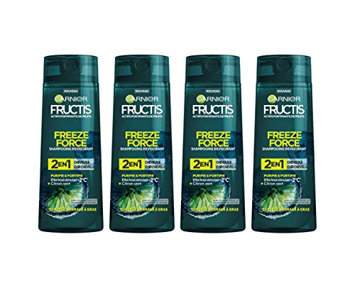 Garnier Freeze Force 2 in 1 Zitronengrün, für Herren, Haar/Leder, 250 ml, 4 Stück von Garnier