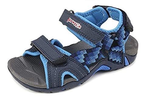 Garvalín Jungen 182851 Peeptoe Sandalen, Blau (Blue A-AMZ) von Garvalín