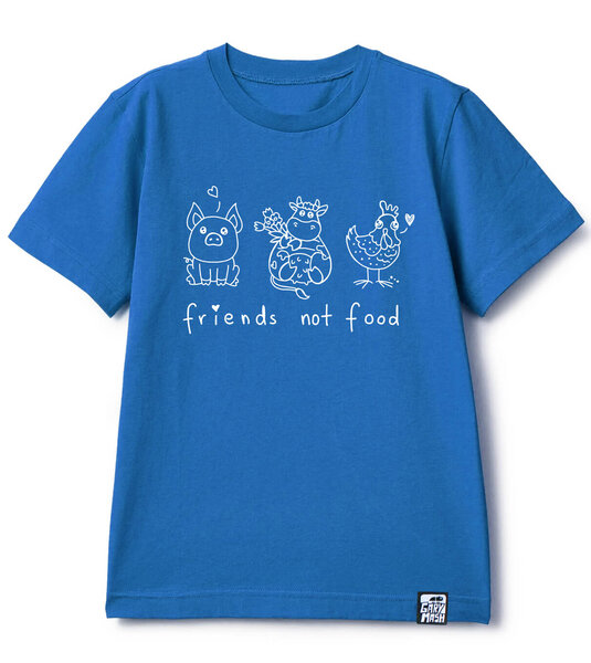 Gary Mash Kinder T-Shirt friends not food aus Bio-Baumwolle von Gary Mash