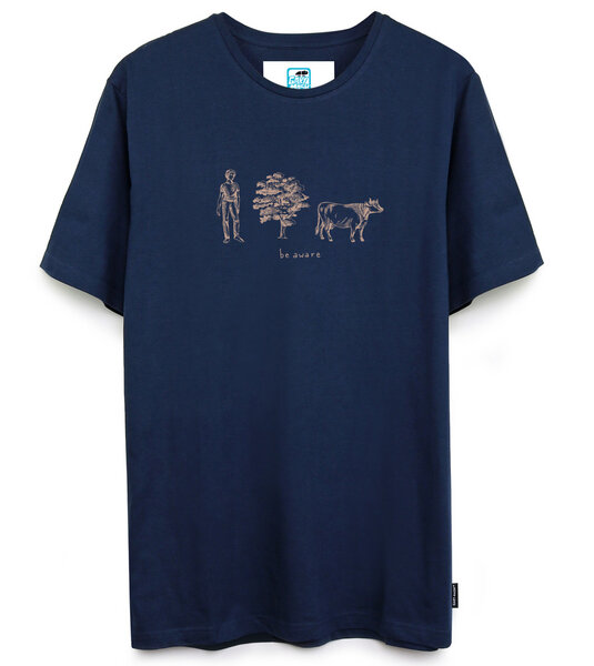 Gary Mash T-Shirt be aware aus Bio-Baumwolle von Gary Mash