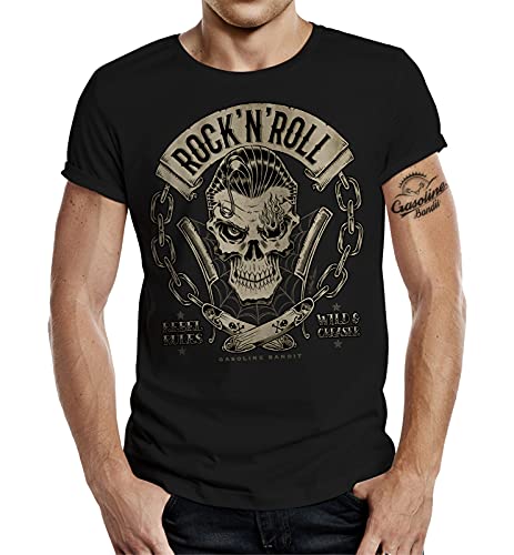 Classic Rockabilly Greaser RocknRoll T-Shirt 3XL von Gasoline Bandit