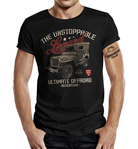 T-Shirt für Offroad 4x4 Fans: The Unstoppable Legend 1945 3XL von Gasoline Bandit