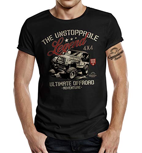 T-Shirt für Offroad 4x4 Fans: The Unstoppable Legend Ultimate 3XL von Gasoline Bandit