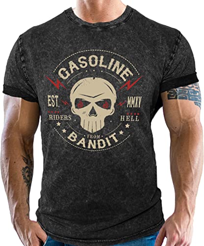 Gasoline Bandit® Design Biker Racer T-Shirt: Riders from Hell von Gasoline Bandit
