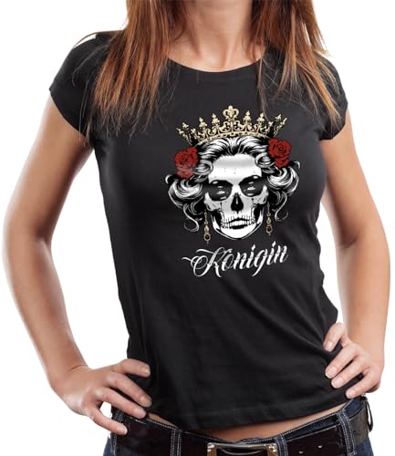 Gasoline Bandit Damen Biker T-Shirt: Königin von Gasoline Bandit