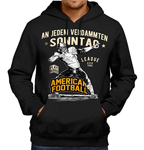 Gasoline Bandit Kapuzen Pulli Hoodie für American Football Fans: An jedem verdammten Sonntag 4XL von Gasoline Bandit