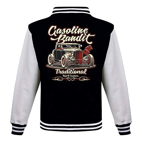 Gasoline Bandit Rockabilly Baseball College Jacke - Hot Rod Traditional 3XL von Gasoline Bandit