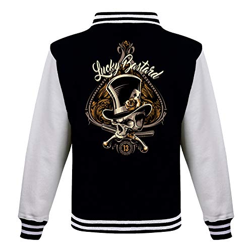 Gasoline Bandit Rockabilly Baseball College Jacke - Lucky Bastard M von Gasoline Bandit