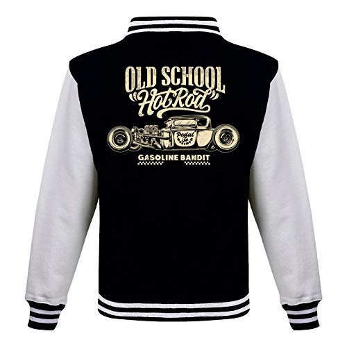 Gasoline Bandit Rockabilly Baseball College Jacke - Old School Hot Rod M von Gasoline Bandit