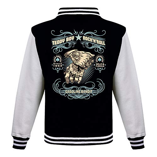 Gasoline Bandit Rockabilly Baseball College Jacke - Teddy Boy XL von Gasoline Bandit