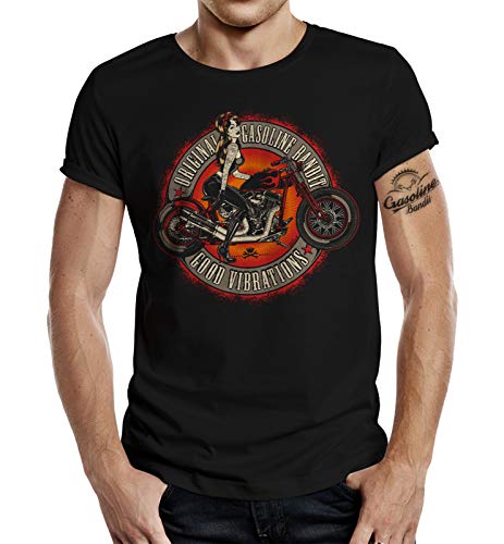 Racer Biker T-Shirt: Good Vibrations - Originaldesign by David Vicente M von Gasoline Bandit