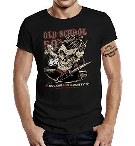 Rockabilly Hot Rod Racer T-Shirt: Old School 50's 3XL von Gasoline Bandit