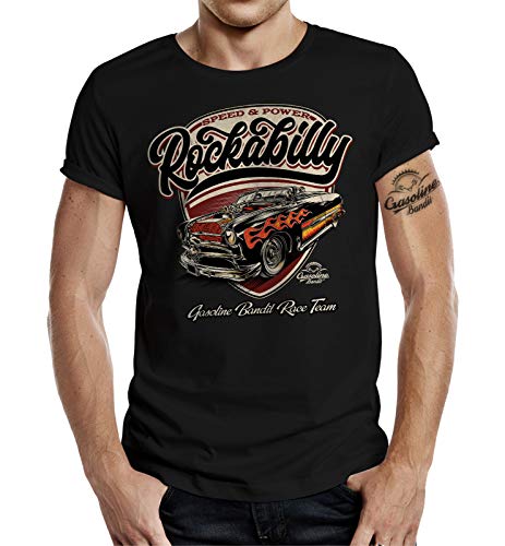 Rockabilly Hot Rod Racer T-Shirt: Speed and Power 3XL von Gasoline Bandit