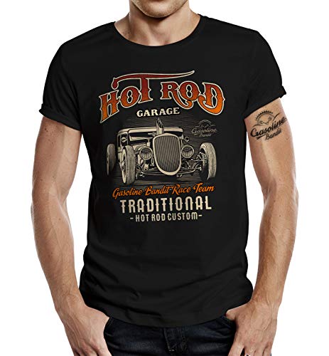 Rockabilly Hot Rod T-Shirt: Traditional Custom 3XL von Gasoline Bandit